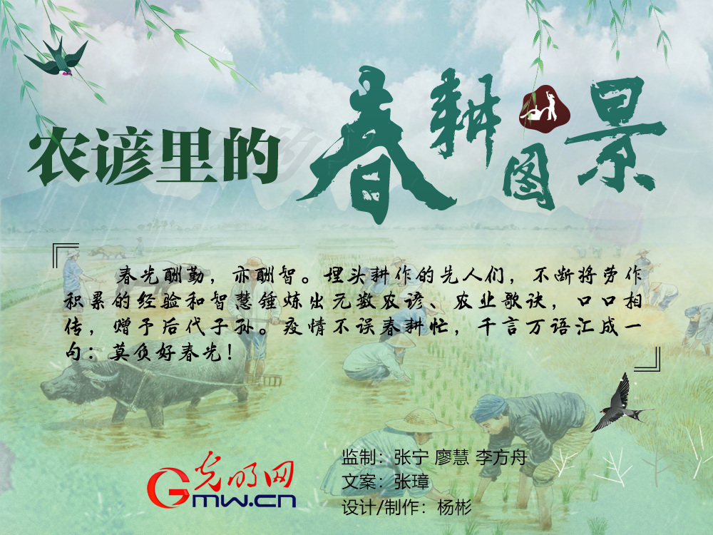 不负春光不误时！一图尽赏农谚里的春耕图景