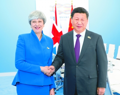 习近平会见英国首相特雷莎·梅