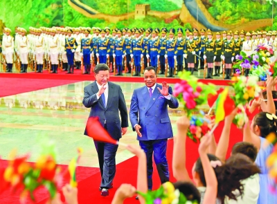 习近平同刚果共和国总统萨苏举行会谈 习近平同刚果共和国总统萨苏举行会谈