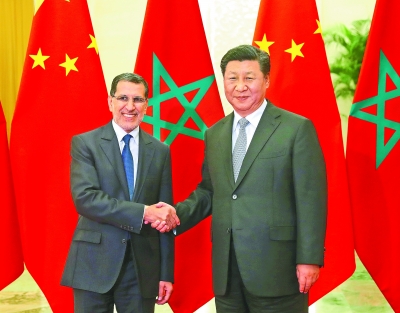 习近平会见摩洛哥首相奥斯曼尼 习近平会见摩洛哥首相奥斯曼尼