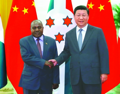 习近平会见布隆迪第二副总统布托雷 习近平会见布隆迪第二副总统布托雷