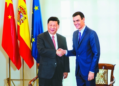 习近平同西班牙首相桑切斯举行会谈 习近平同西班牙首相桑切斯举行会谈