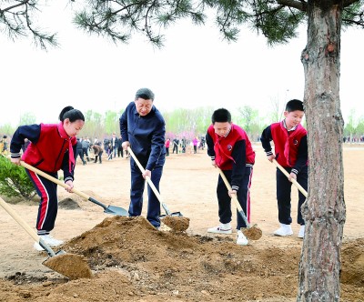 倡导人人爱绿植绿护绿的文明风尚 共同建设人与自然和谐共生的美丽家园