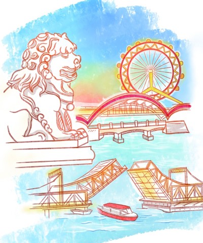 【文化中国行】最美不过天津桥 【文化中国行】最美不过天津桥