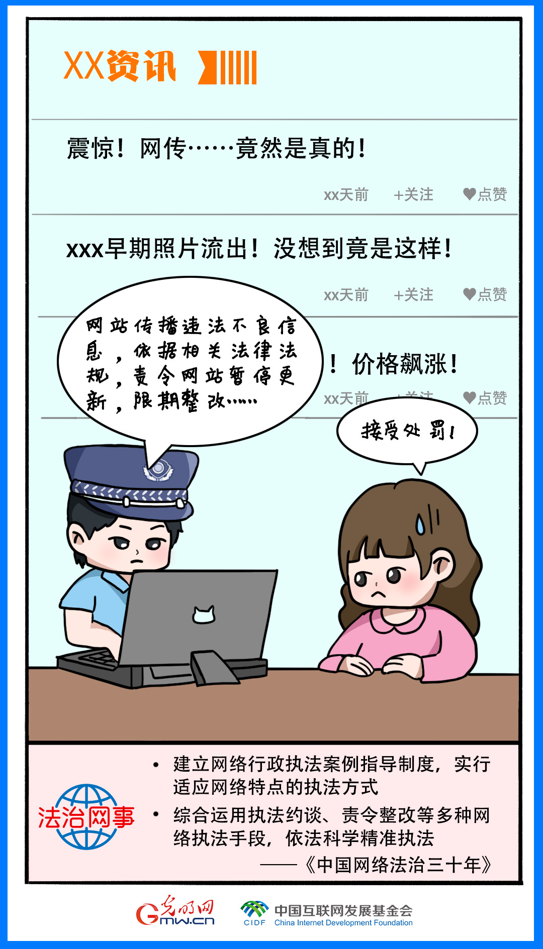 【法治网事】漫画丨中国网络法治三十年