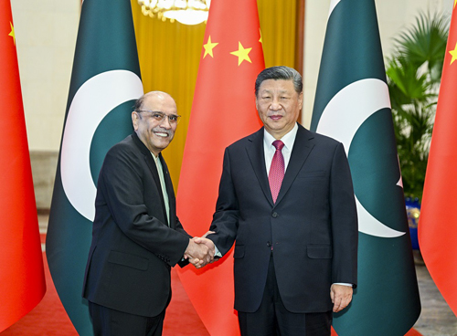 习近平同巴基斯坦总统扎尔达里会谈 习近平同巴基斯坦总统扎尔达里会谈