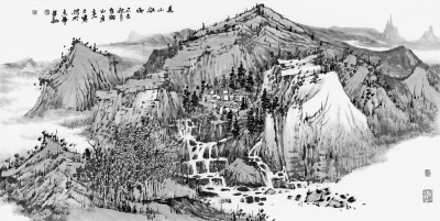 光明文化周末：春山欲雨（中国画）