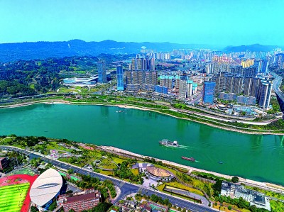 四川宜宾:一江碧水向东流 四川宜宾:一江碧水向东流