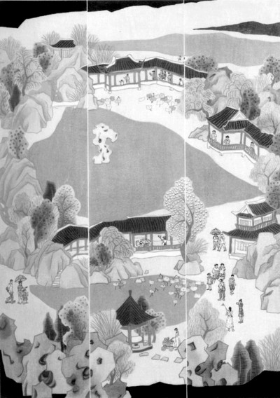 寄畅清幽（水印木刻）