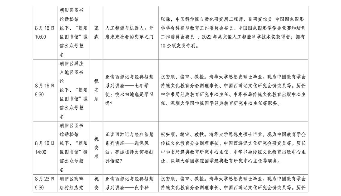 2025北京社会科学普及周分会场活动一览