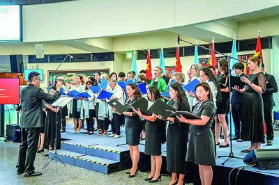 胜利之歌响彻维也纳联合国总部 胜利之歌响彻维也纳联合国总部