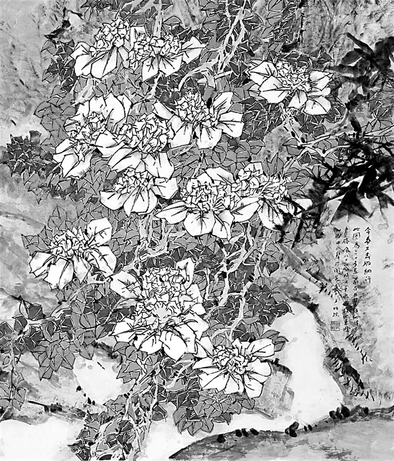 今春又去版纳行（中国画）