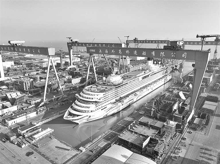 第二艘国产大型邮轮即将出坞