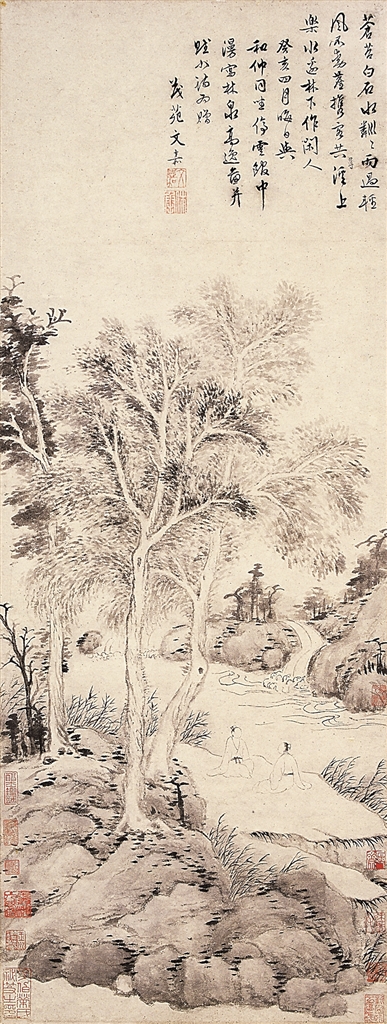 文嘉《林泉高逸图》的画里画外