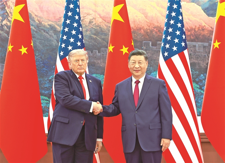 习近平同美国总统特朗普会谈 习近平同美国总统特朗普会谈