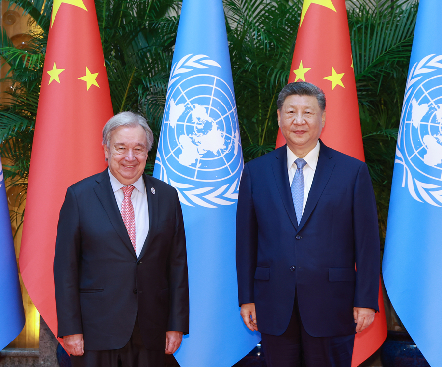 习近平会见联合国秘书长古特雷斯 习近平会见联合国秘书长古特雷斯