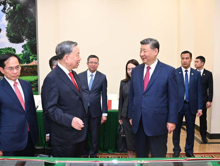 习近平同越共中央总书记苏林举行会谈 习近平同越共中央总书记苏林举行会谈