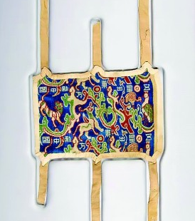 【晒晒咱的镇馆之宝③】“五星出东方利中国”锦护臂:方寸见山河 【晒晒咱的镇馆之宝③】“五星出东方利中国”锦护臂:方寸见山河